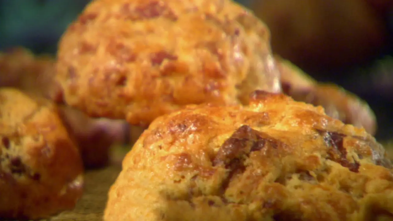 Quick Bacon-Cheddar Biscuits Recipe | Sunny Anderson | Food Network