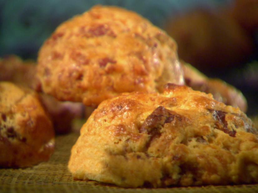 Quick Bacon Cheddar Biscuits Recipe Sunny Anderson Food Network