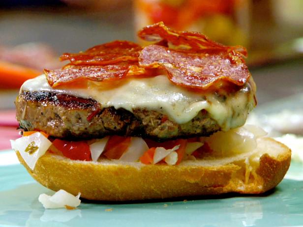 The Ultimate Salami Burgers Recipe  Rachael Ray  Food 