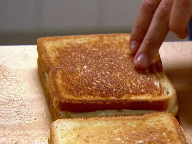Mary's Grilled Cheese Sandwich with Spicy Buffalo Chicken, Pepper Jack and Blue Cheese