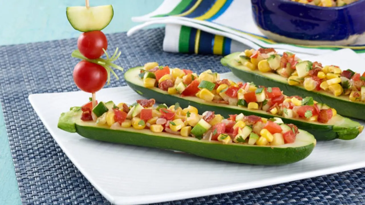 Zucchini and Corn Pirate Boats