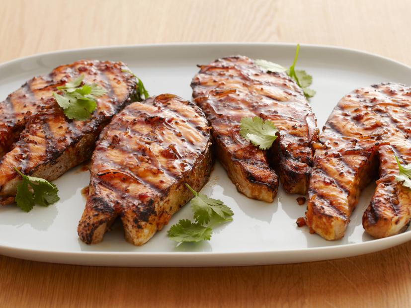 Grilled Salmon Steak With Hoisin Bbq Sauce Recipe Bobby Flay Food Network,Ticks On Dogs Neck