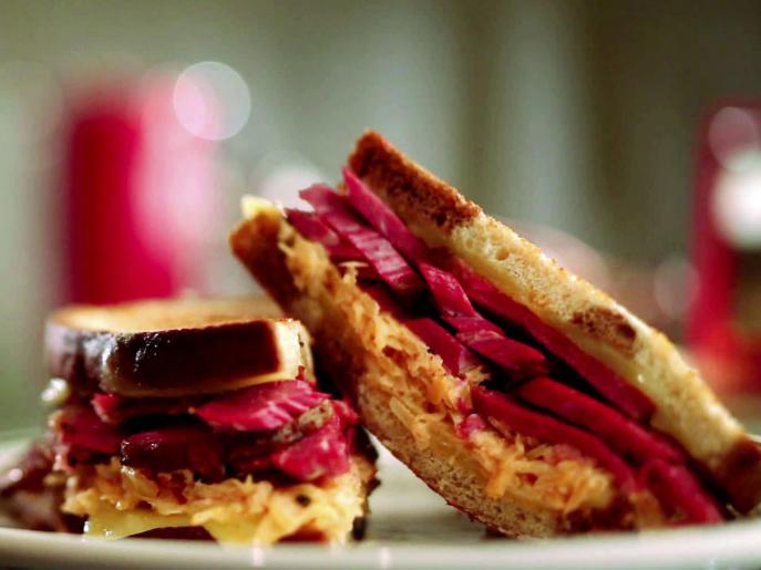 Pastrami Rueben aka "The Rachel" Recipe Jeff Mauro Food Network