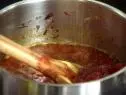 Tomato Chutney simmers in the stockpot.