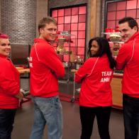 Worst Cooks In America BlueTeam Recruits Model their New Team Jackets as seen on on Food Network's Worst Cooks in America, Season 3.
