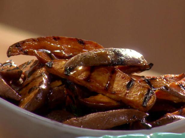 Grilled Sweet Potato Wedges with Maple Butter
