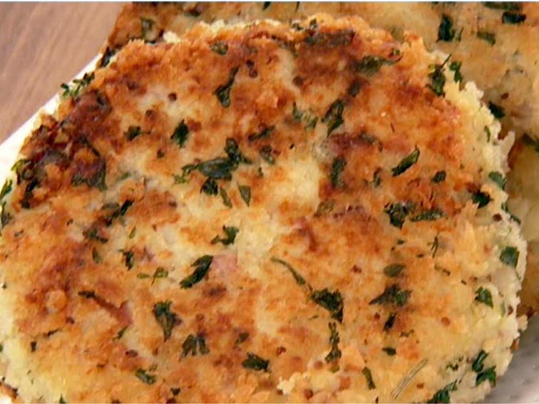 Mustard Potato Cakes Recipe | The Neelys | Food Network