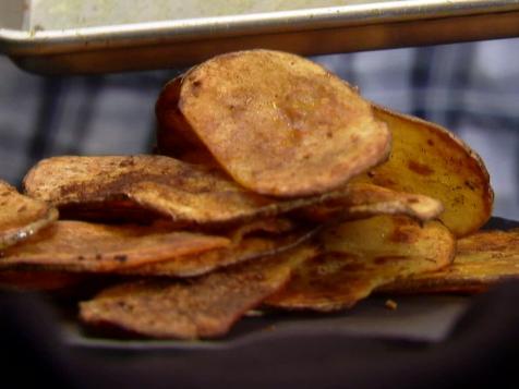 Crispy Garlic Potato Planks