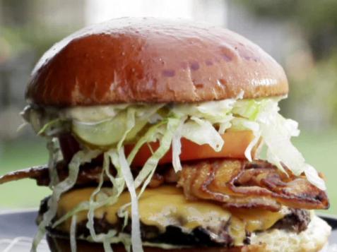 Straight-Up with a Pig Patty Burger
