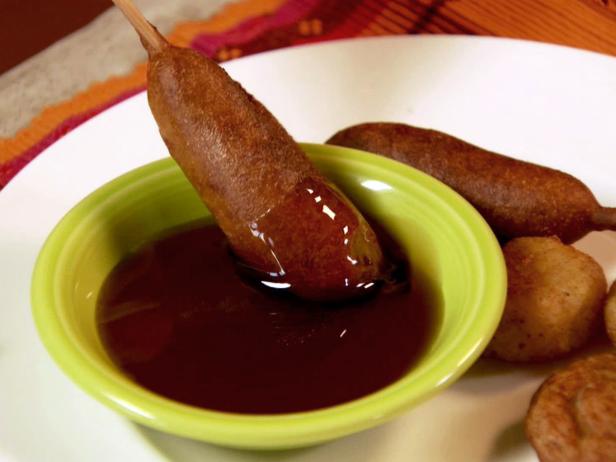 Sausage Pancakes-on-Sticks Recipe | Ree Drummond | Food Network