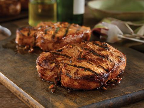 Grilled Bone-in Pork Chops with Hawaiian Marinade