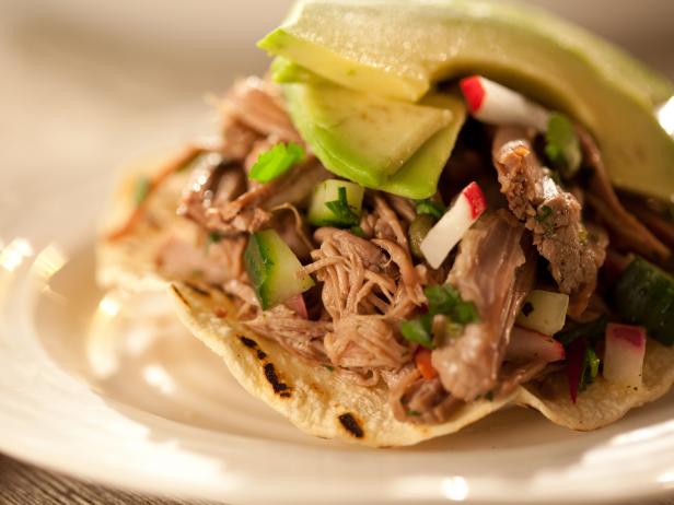 Shredded Beef Tostadas (Salpicon)