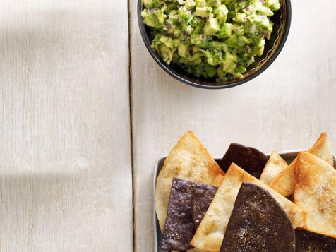 Guacamole With Cumin-Dusted Tortilla Chips