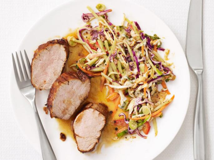 Roasted Pork With Cajun Slaw Recipe | Food Network Kitchen | Food Network