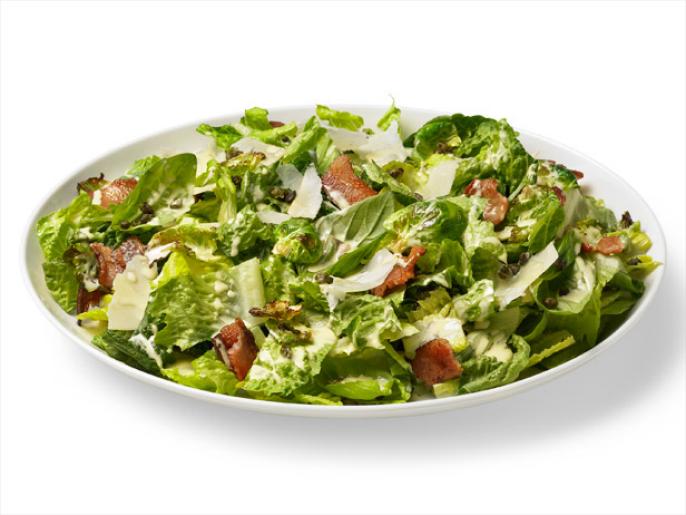 Caesar Salad With Bacon, Brussels Sprouts and Basil Recipe Alex