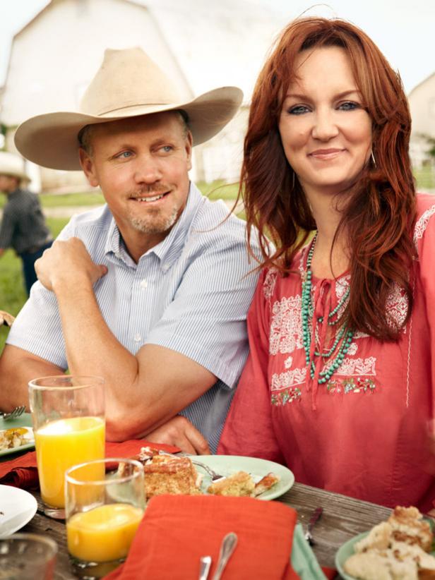 Ree and her husband on their ranch