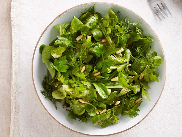 Mache and Herb Power Salad Recipe, Ted Allen