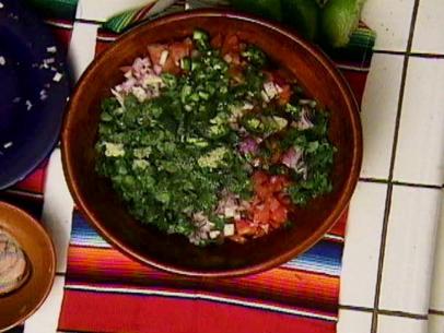A bowl of Salsa Fresca is served.