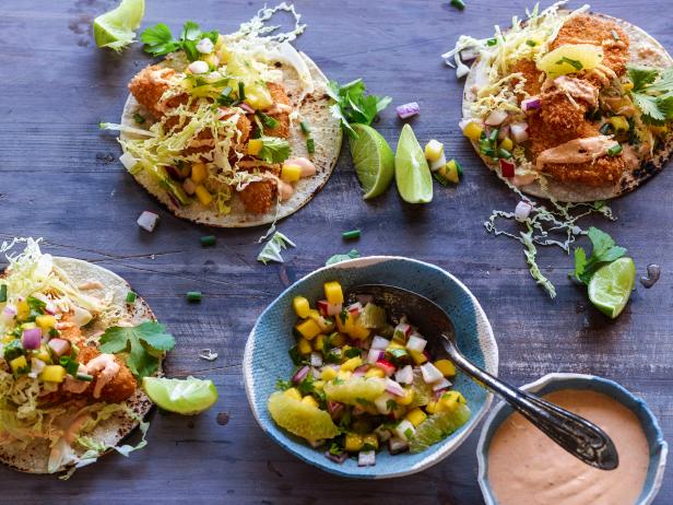 The Ultimate Fish Tacos Recipe Tyler Florence Food Network