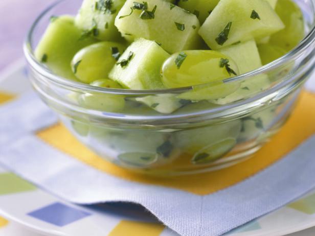 Grape and Honey Dew Green Salad with Mint Splash Recipe