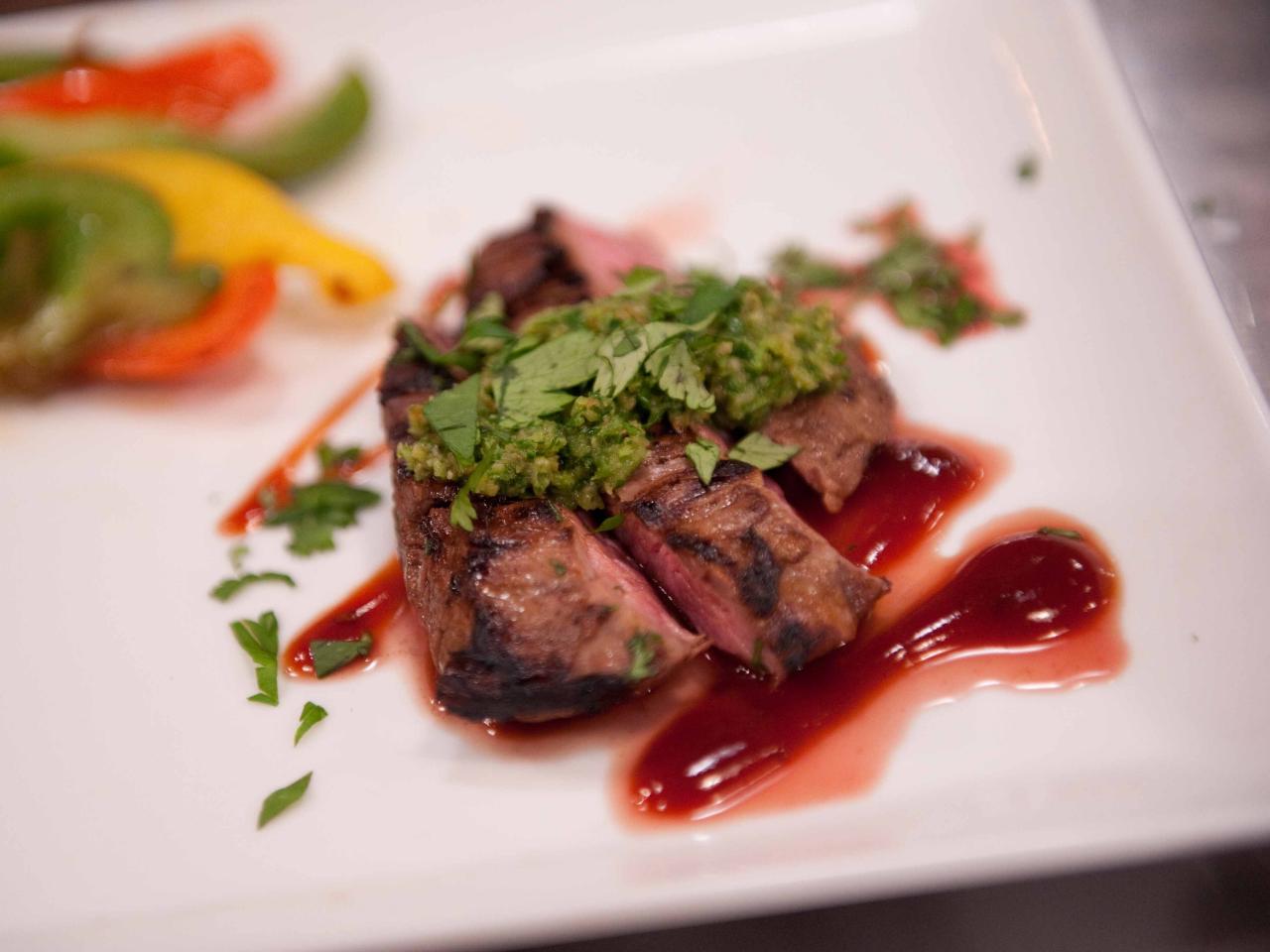 Sheet Pan Hanger Steak and Vegetables