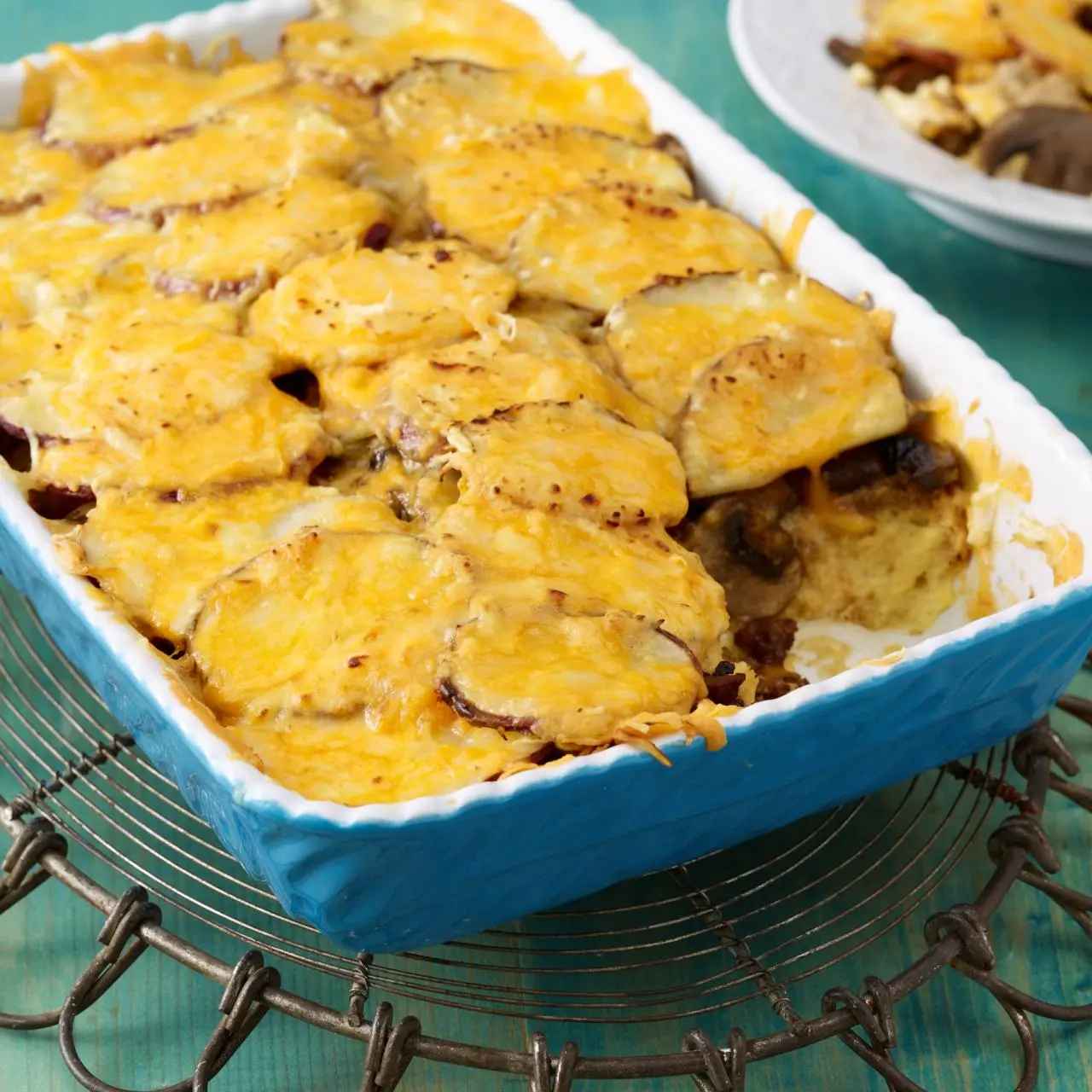 Creamy High-Protein Spinach, Feta & Dill Greek Egg Casserole