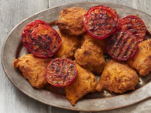 Fnm_060112 Rich Crispy Grilled Chicken Thighs Recipe_s4x3