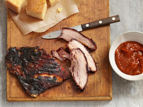 Glazed Pork Belly With Ginger Barbecue Sauce