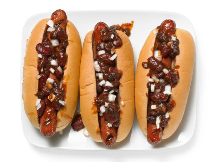 Barbecue Bean Chili Dogs Recipe Sandra Lee Food Network