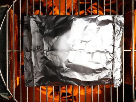 Aluminum foil cooking on the grill hotsell