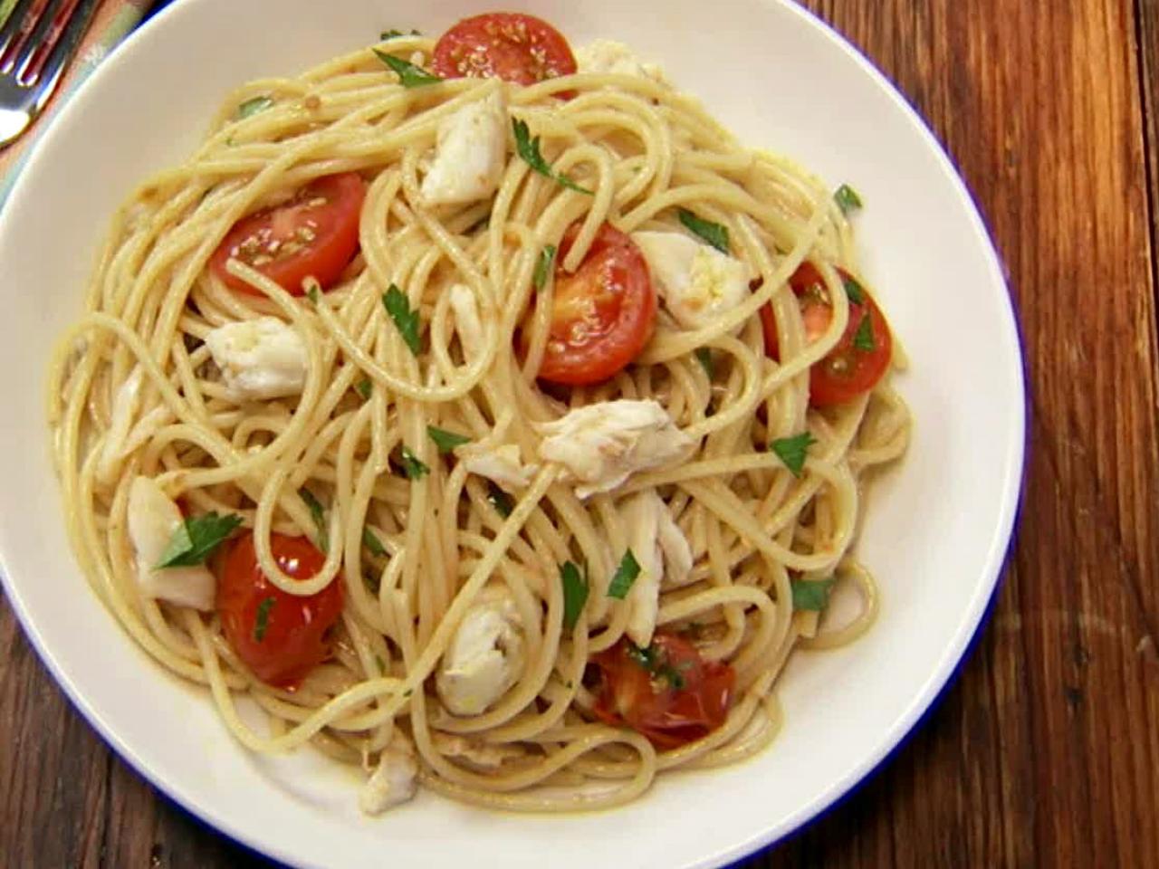 Tomato and Crab Spaghetti Recipe | Food Network