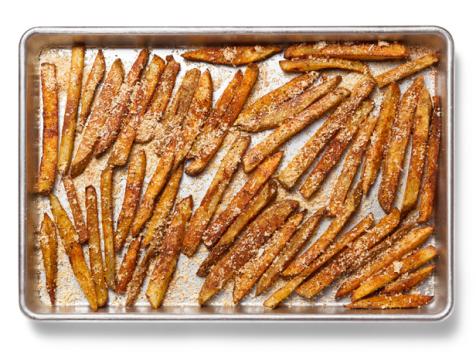 Oven-Crispy French Fries With Paprika-Parmesan Salt