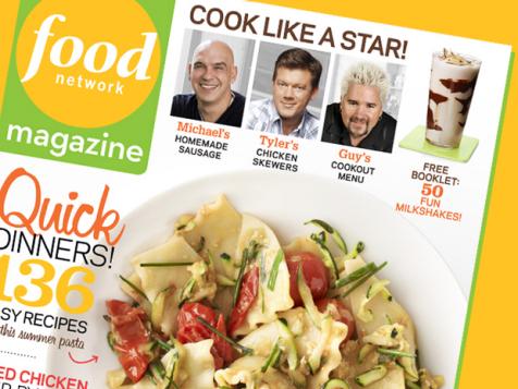 Food Network Magazine: July/August 2012 Recipe Index