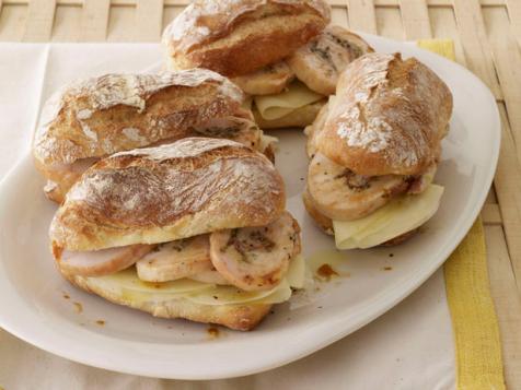 Turkey-Pancetta Roulade Sandwiches