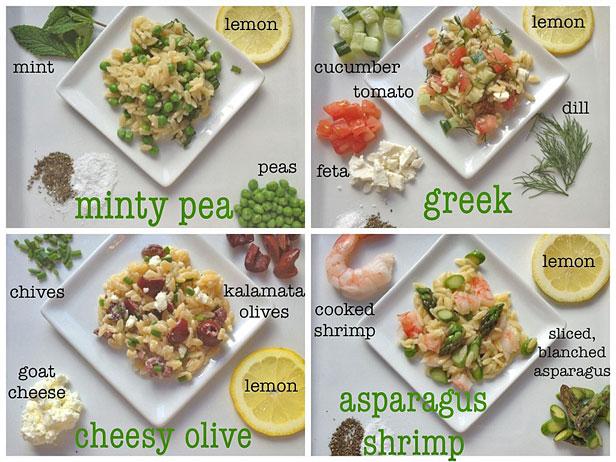 orzo variations