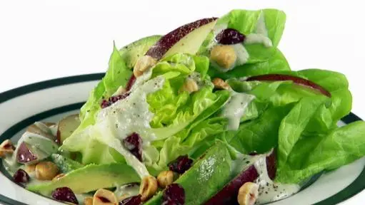 princess polly baby blue dress Butter Lettuce Salad with Gorgonzola and Pear Dressing
