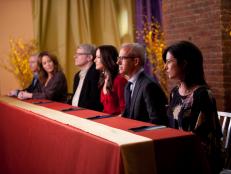 The Network's Bob Tuschman and Susie Fogelson with Guest Panel of Journalists Ed Levine, Christina McLarty, Jess Cagle and Jill Bernstein for the Star Challenge "Meet the Press" as seen on Food Network Star, Season 8.