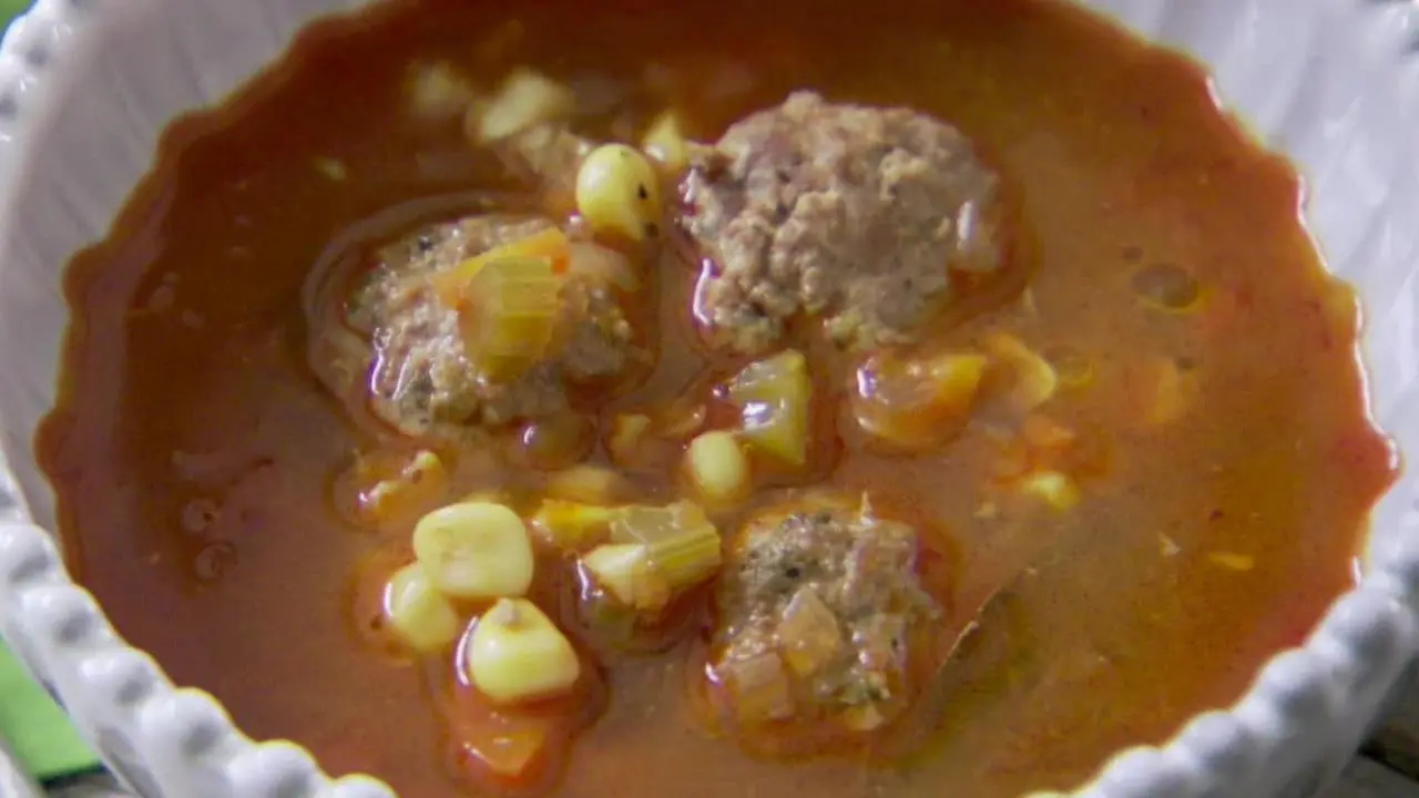 Simple Lamb Meatball Soup