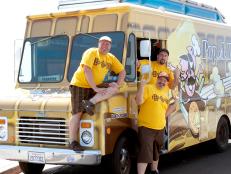 Team Pop-A-Waffle: Bobaloo Koenig, Anthony Travers, Scott Stanley, as seen on Food Network's The Great Food Truck Race, Season 3
