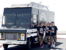 Team Seoul Sausage: Chris Oh, Ted Kim, Yong Kim, as seen on Food Network's The Great Food Truck Race, Season 3
