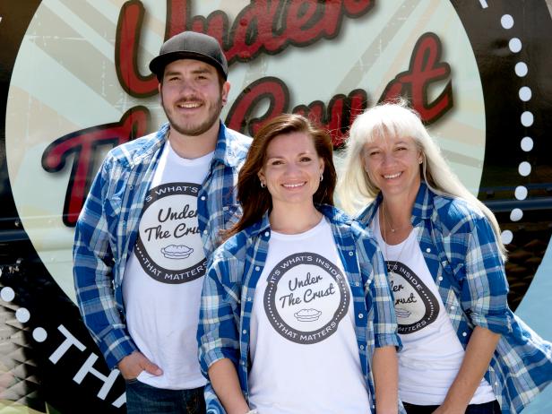 Team Under The Crust: Hannah Cohen, Sheri Cohen, and Gary Miller, as seen on Food Network's The Great Food Truck Race, Season 3