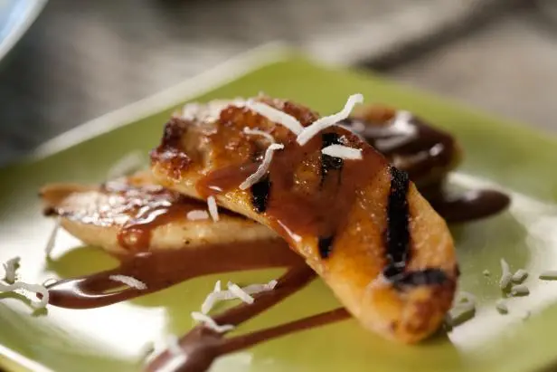 Grilled Bananas with Mexican Chocolate Sauce Recipe | Marcela ...