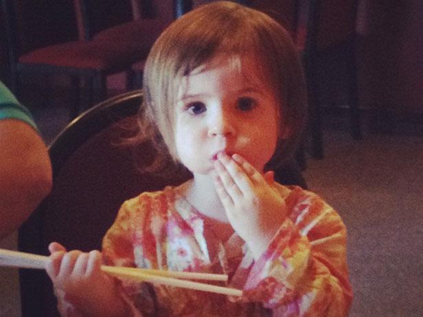 Tallulah chopsticks