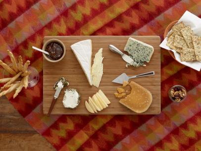 This is a cheese board that's ready for a party.
