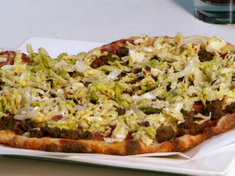 Sausage and Smoked Slaw Pizzette
