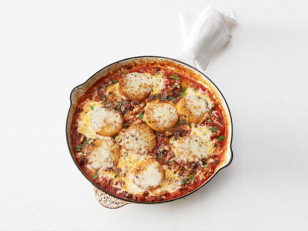 One-Skillet Sausage and Polenta Parmesan image