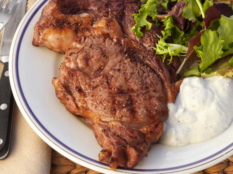 RibEye Steaks With Stilton Sauce Recipe Ina Garten Food Network