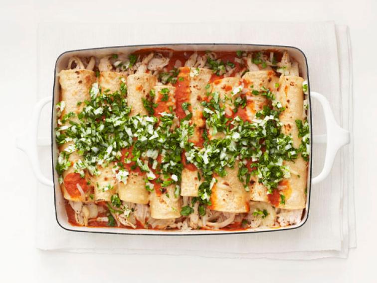 Light Chicken Enchiladas Recipe Food Network Kitchen Food Network