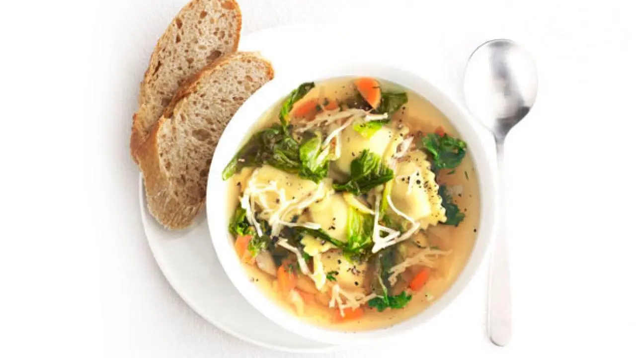 Ravioli and Vegetable Soup