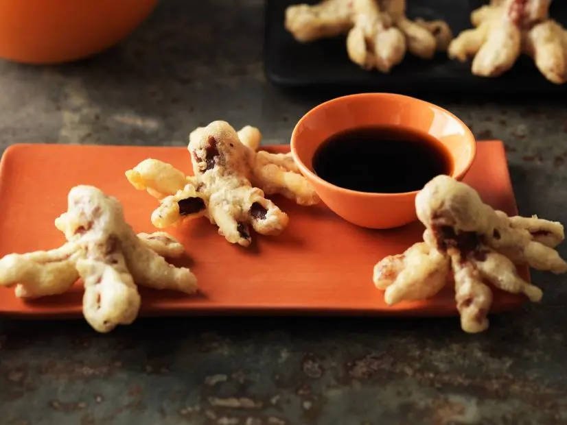 Food Network Kitchens Tempura Octopus Hot Dog Bites